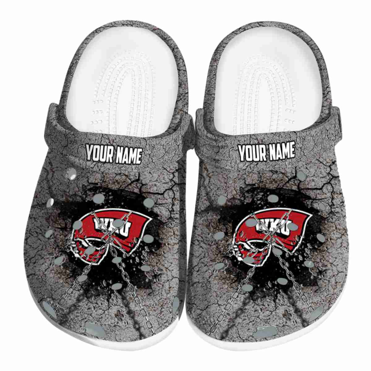 Western Kentucky Hilltoppers NCAA Sport Crocs Crocband Clogs Shoes Comfortable For Men Women and Kids