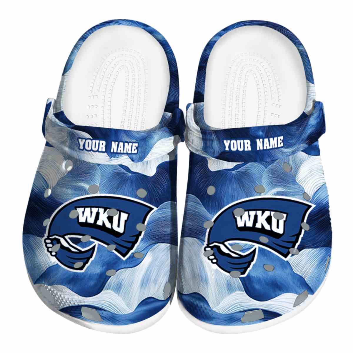 Western Kentucky Hilltoppers NCAA Sport Crocs Crocband Clogs Shoes Comfortable For Men Women and Kids