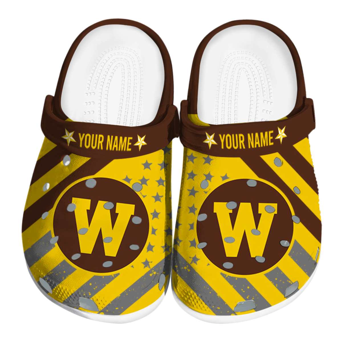 Western Michigan Broncos NCAA Sport Crocs Crocband Clogs Shoes Comfortable For Men Women and Kids