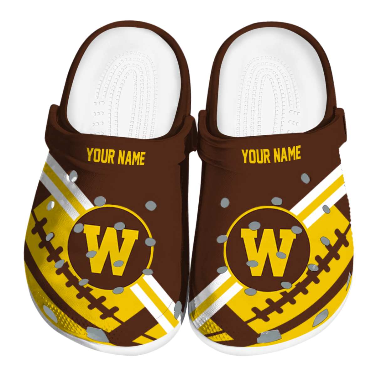 Western Michigan Broncos NCAA Sport Crocs Crocband Clogs Shoes Comfortable For Men Women and Kids