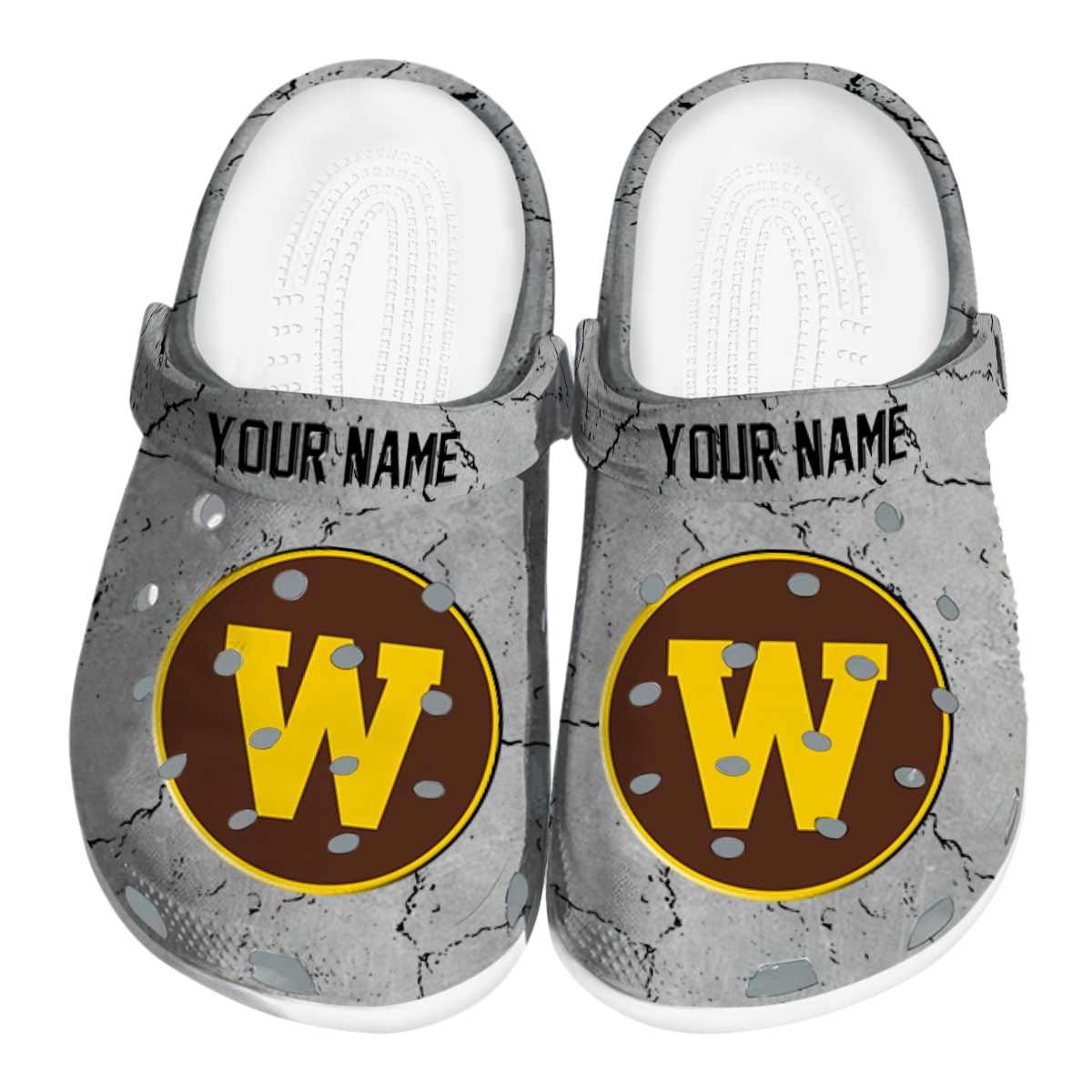 Western Michigan Broncos NCAA Sport Crocs Crocband Clogs Shoes Comfortable For Men Women and Kids