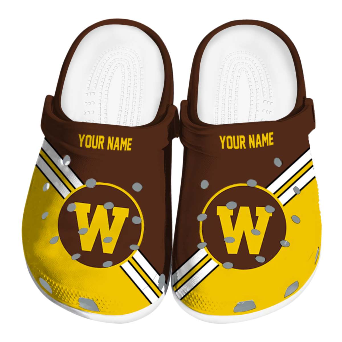 Western Michigan Broncos NCAA Sport Crocs Crocband Clogs Shoes Comfortable For Men Women and Kids