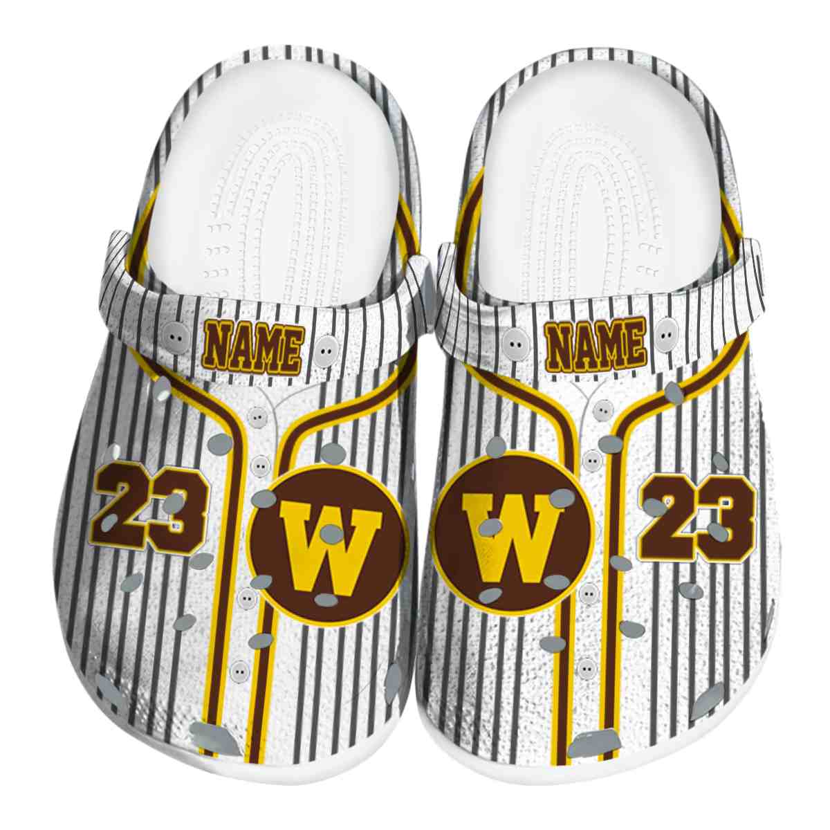 Western Michigan Broncos NCAA Sport Crocs Crocband Clogs Shoes Comfortable For Men Women and Kids