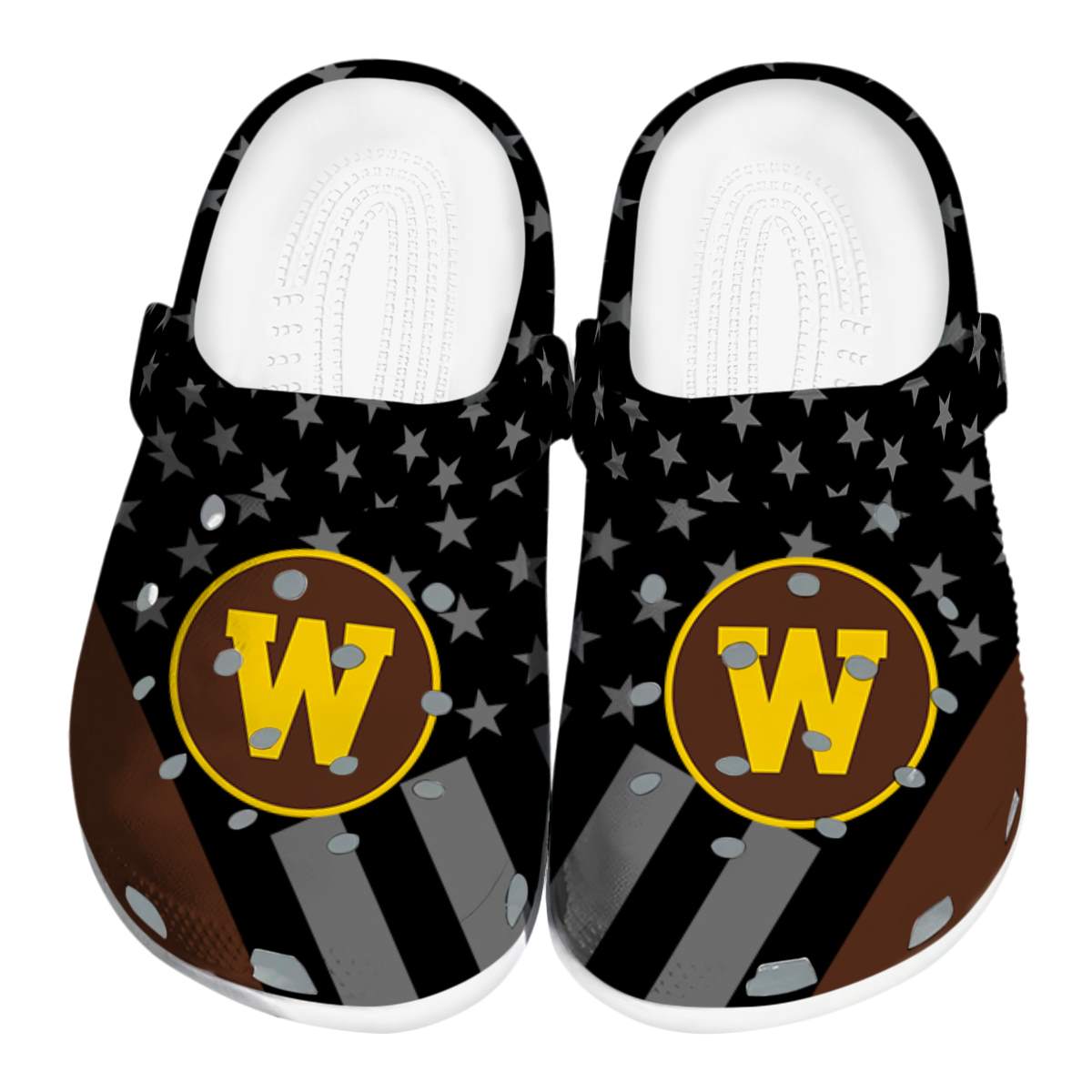 Western Michigan Broncos NCAA Sport Crocs Crocband Clogs Shoes Comfortable For Men Women and Kids
