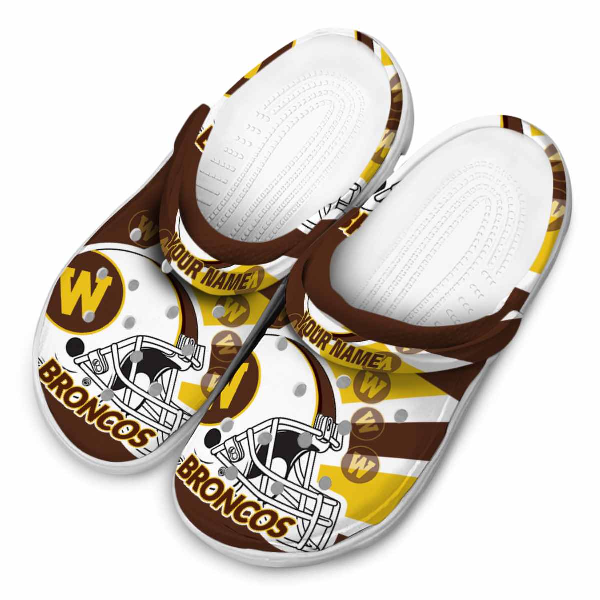 Western Michigan Broncos NCAA Sport Crocs Crocband Clogs Shoes Comfortable For Men Women and Kids - Image 4