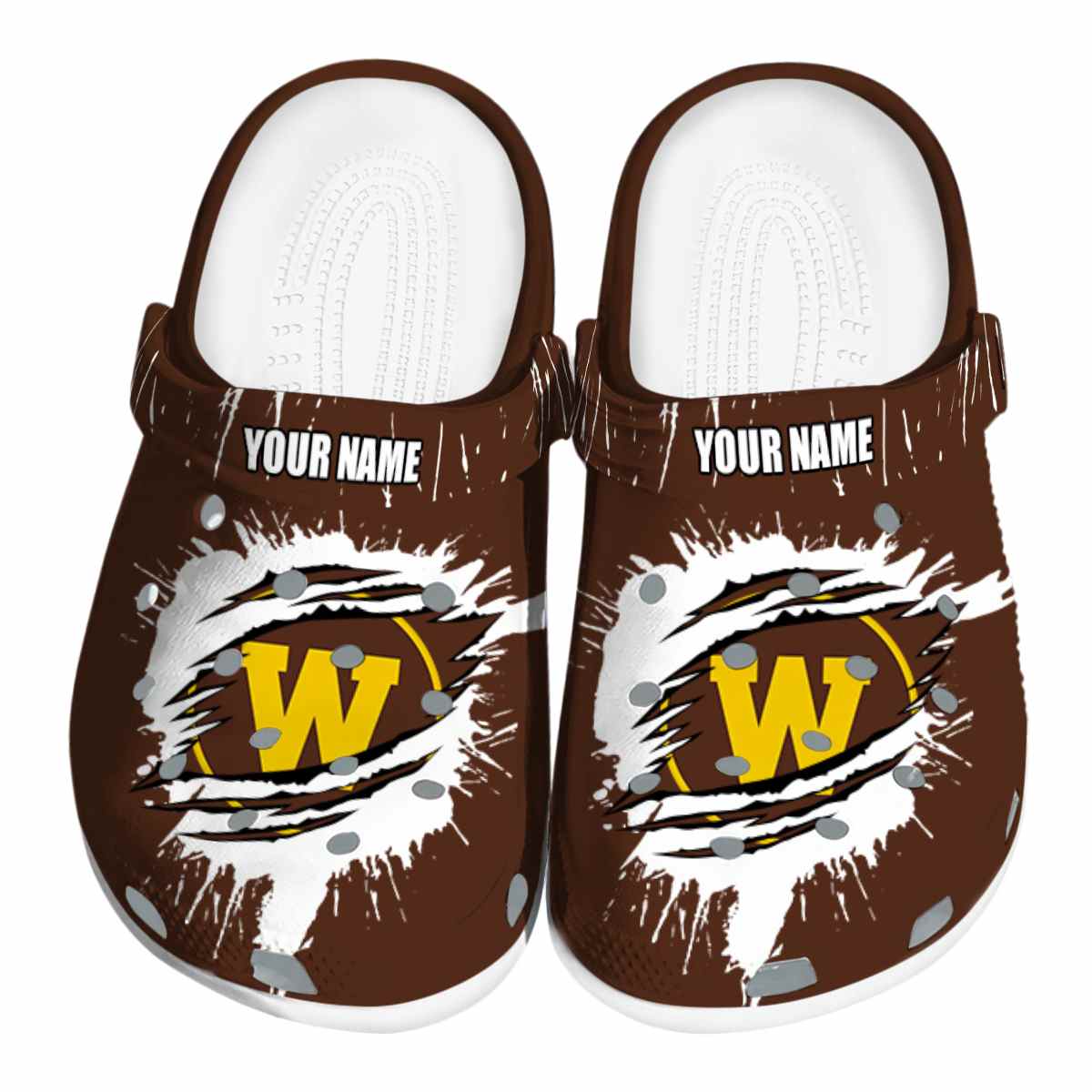 Western Michigan Broncos NCAA Sport Crocs Crocband Clogs Shoes Comfortable For Men Women and Kids