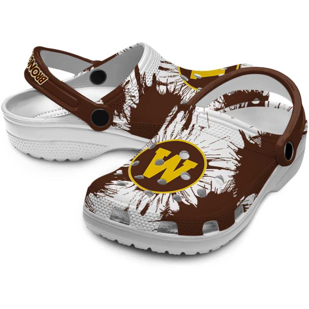 Western Michigan Broncos Splatter Graphics ClogTVC1801719 - Image 3