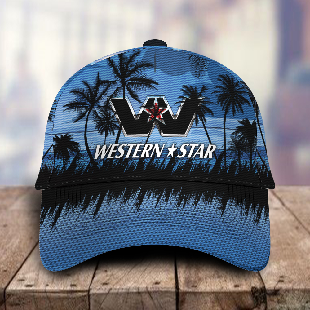 Western Star 3D Classic Cap Hawaiian Tropical Car Motor Brand Hats Trucker Hats Custom Hats Gifts For Men & Women