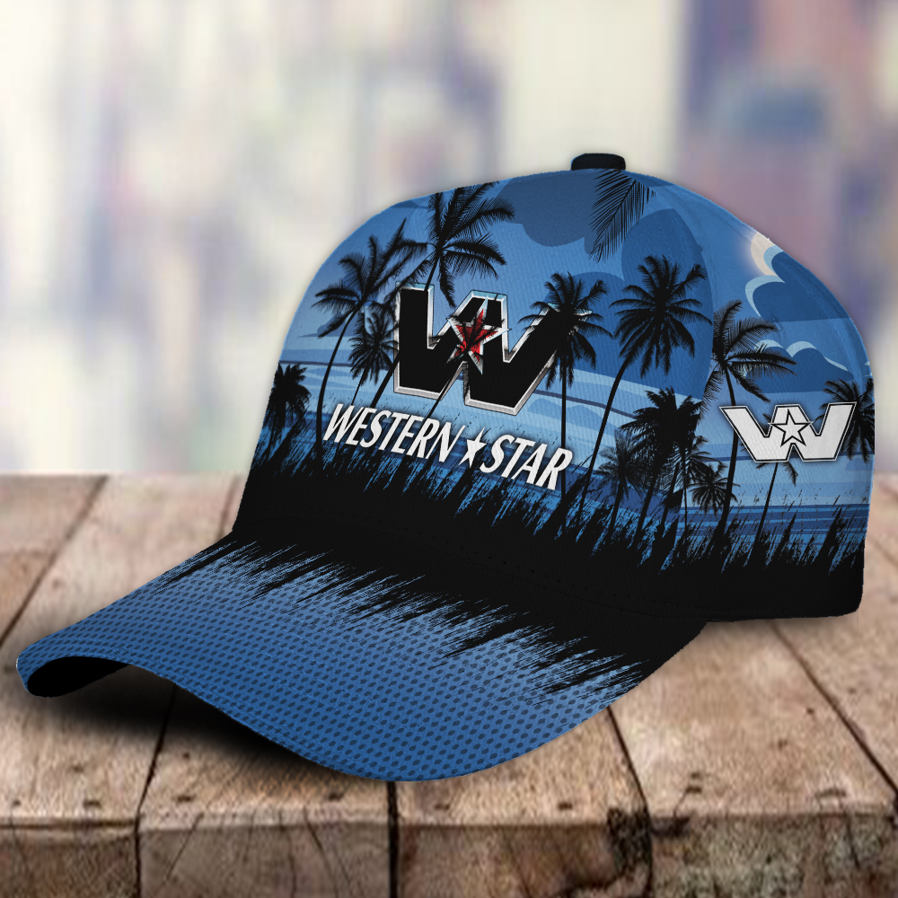 Western Star 3D Classic Cap Hawaiian Tropical Car Motor Brand Hats Trucker Hats Custom Hats Gifts For Men & Women