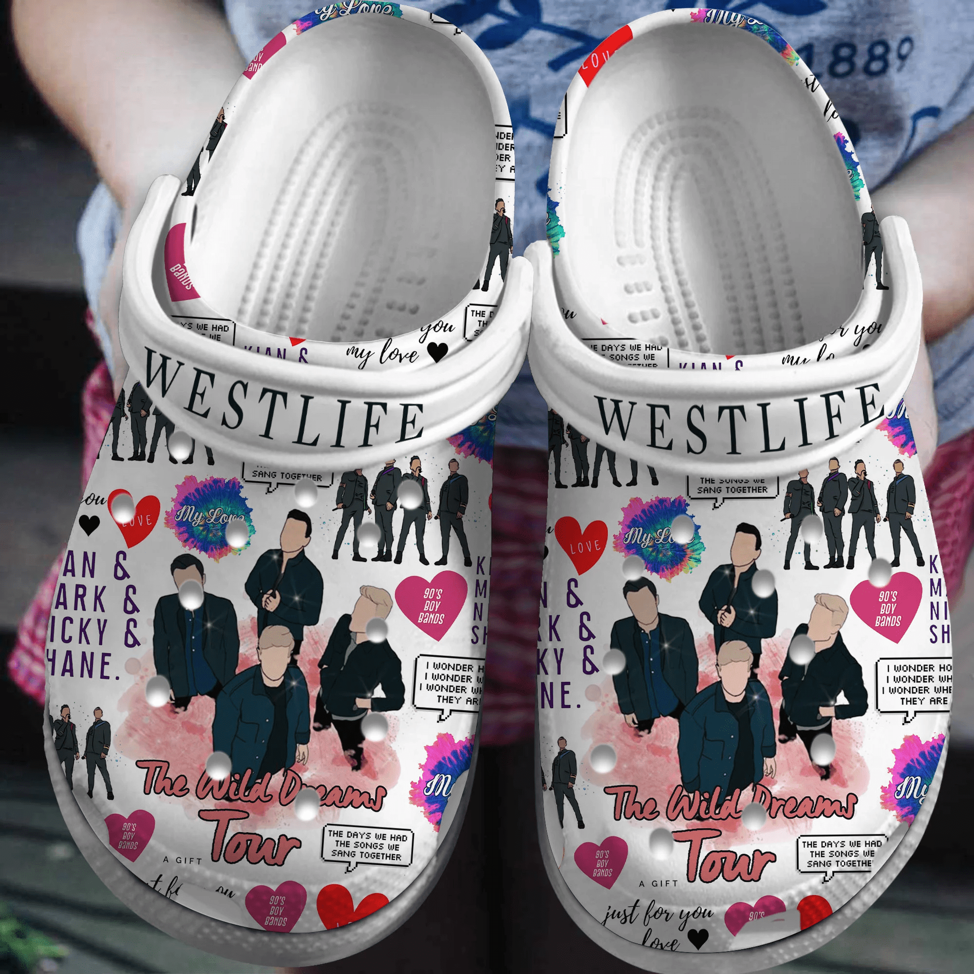 Westlife Music Crocs Crocband Clogs Shoes Comfortable For Men Women and Kids