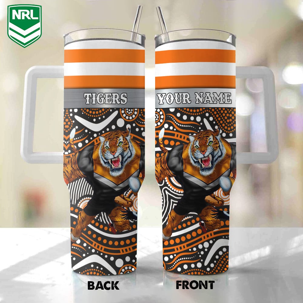 Wests Tigers Mascot NRL Custom Stanley Cup 40 oz 30 oz Tumbler With HandleTVC230113