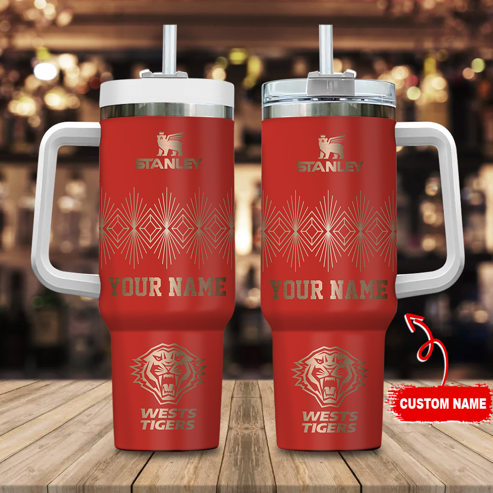 Wests Tigers NRL Custom Stanley Cup 40 oz 30 oz Tumbler With HandleTVC2301179