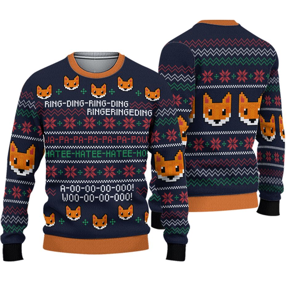 What Does the Fox Say? Christmas Sweater, Funny Holiday Sweater