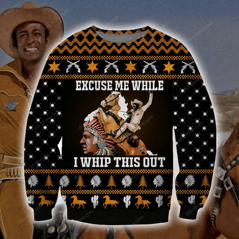 While I Whip This Out Ugly Christmas Sweater Adult 3D Funny Matching for family