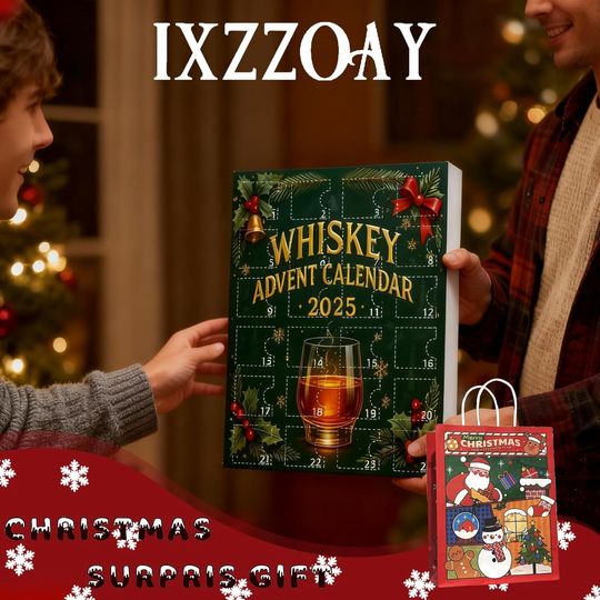Whiskey Advent Calendar 2025,24 Days Christmas Count-down Calendar with 24 Premium Whiskey - Image 12