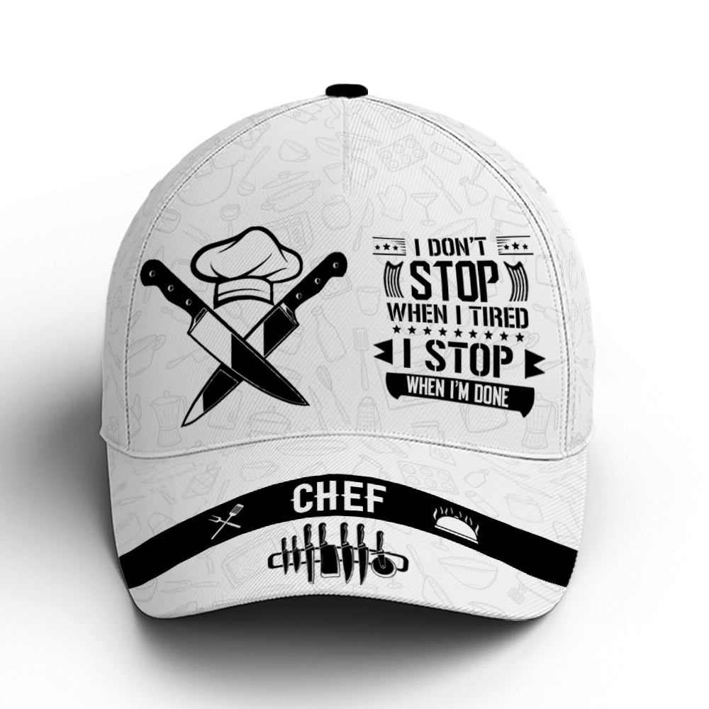White BaseBall Cap For Chef Drawing Vector Style Trucker Hats Custom Hats Gifts For Men & Women