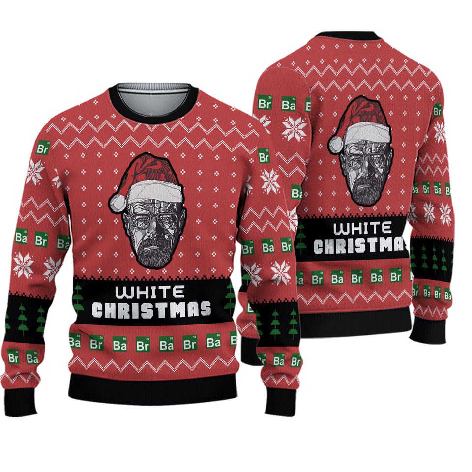 White Christmas Breaking Bad Ugly Christmas Sweater