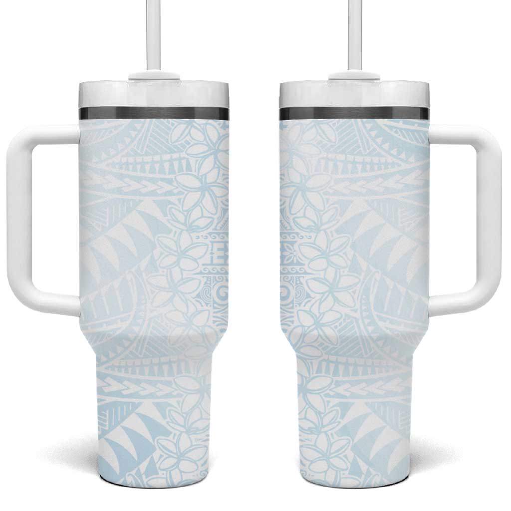 White Sunday Plumeria Tatau Mix Tapa Custom Stanley Cup 40 oz 30 oz Tumbler With HandleTVC2301389