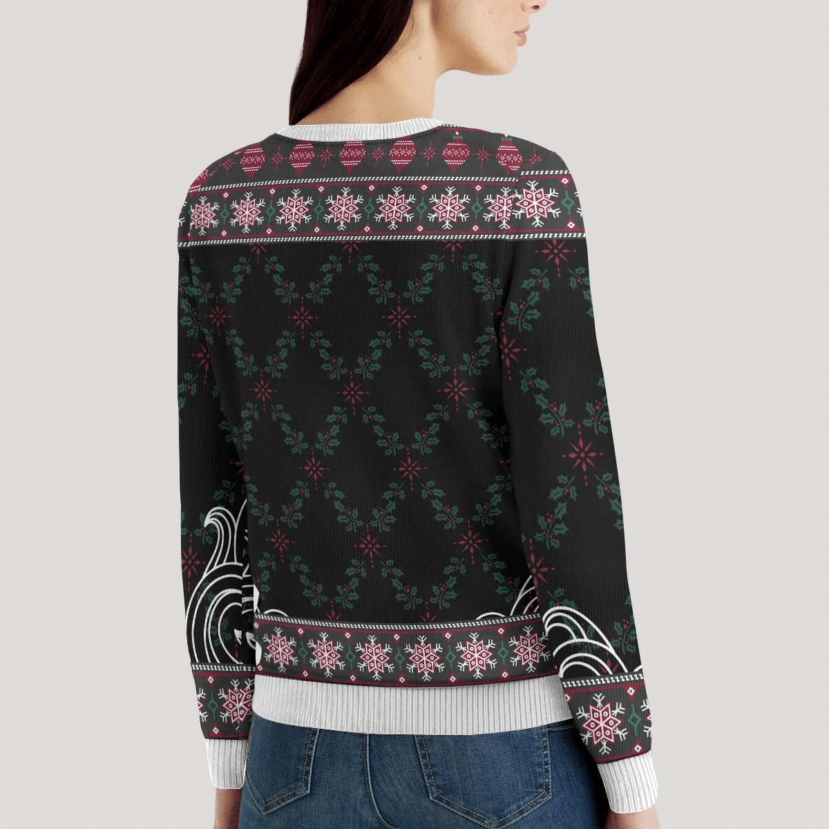 Whitebeard Ugly Christmas Sweater Adult 3D Funny Matching for family - Image 6