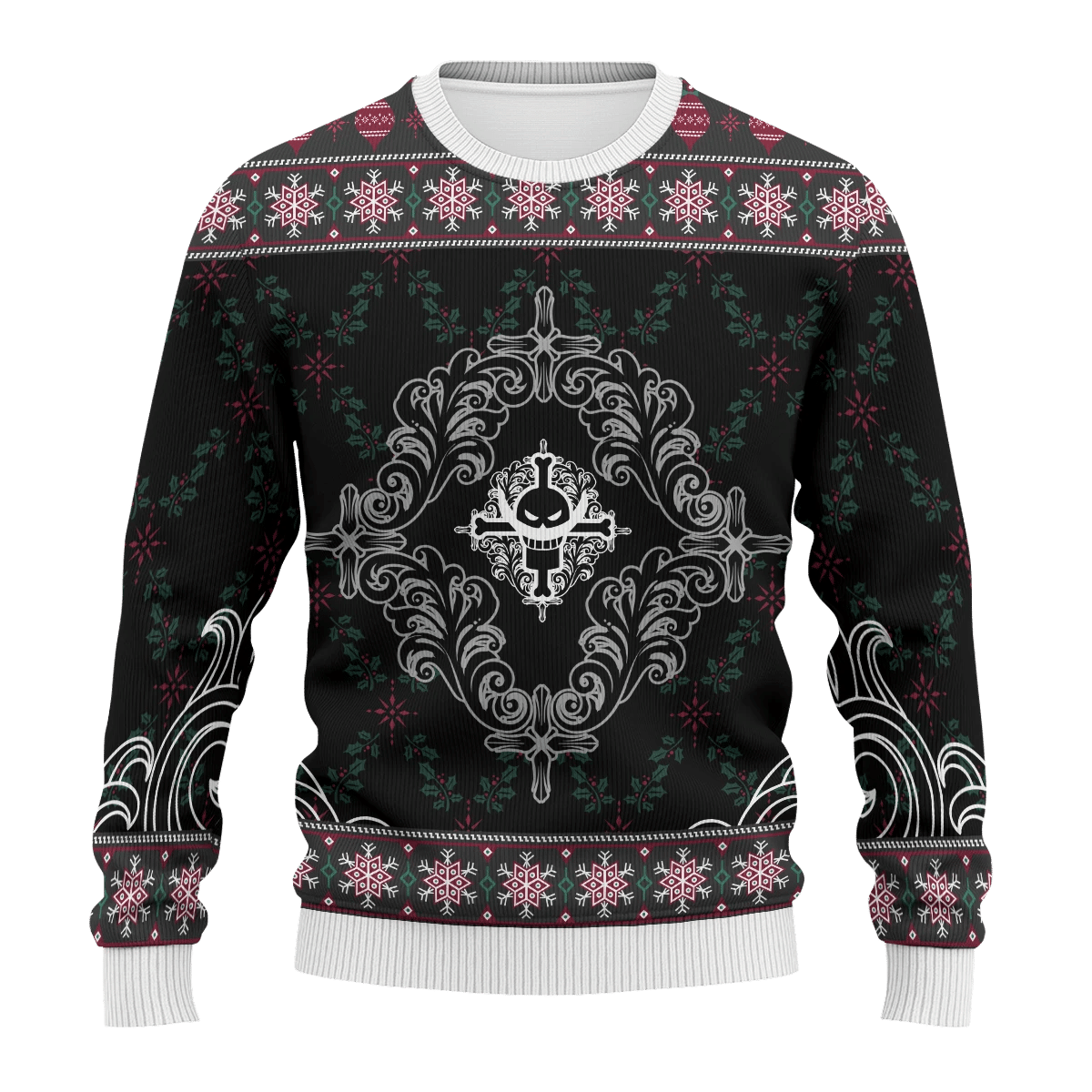 Whitebeard Ugly Christmas Sweater Adult 3D Funny Matching for family - Image 3