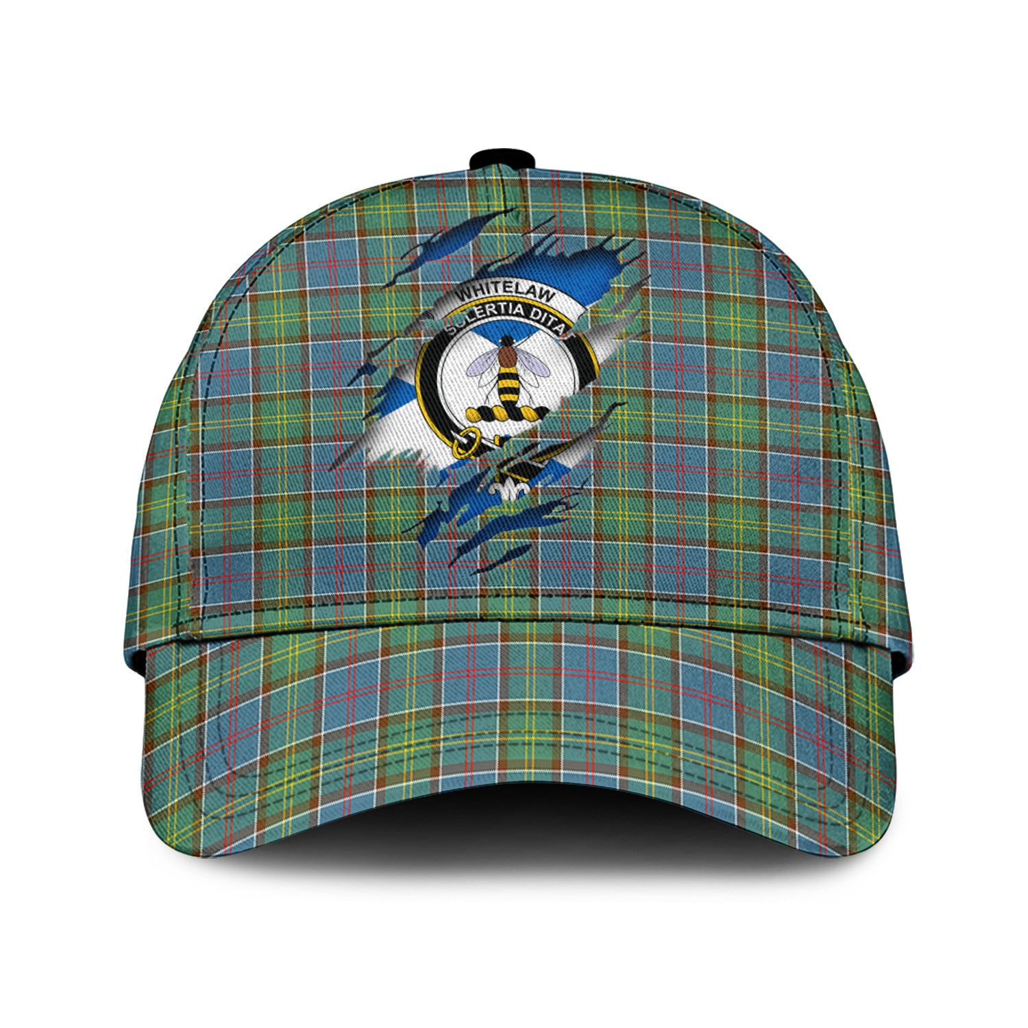 Whitelaw Tartan Plaid Cap, Family Crest In Me Style Tartan Baseball Cap TS23 Trucker Hats Custom Hats Gifts For Men & Women