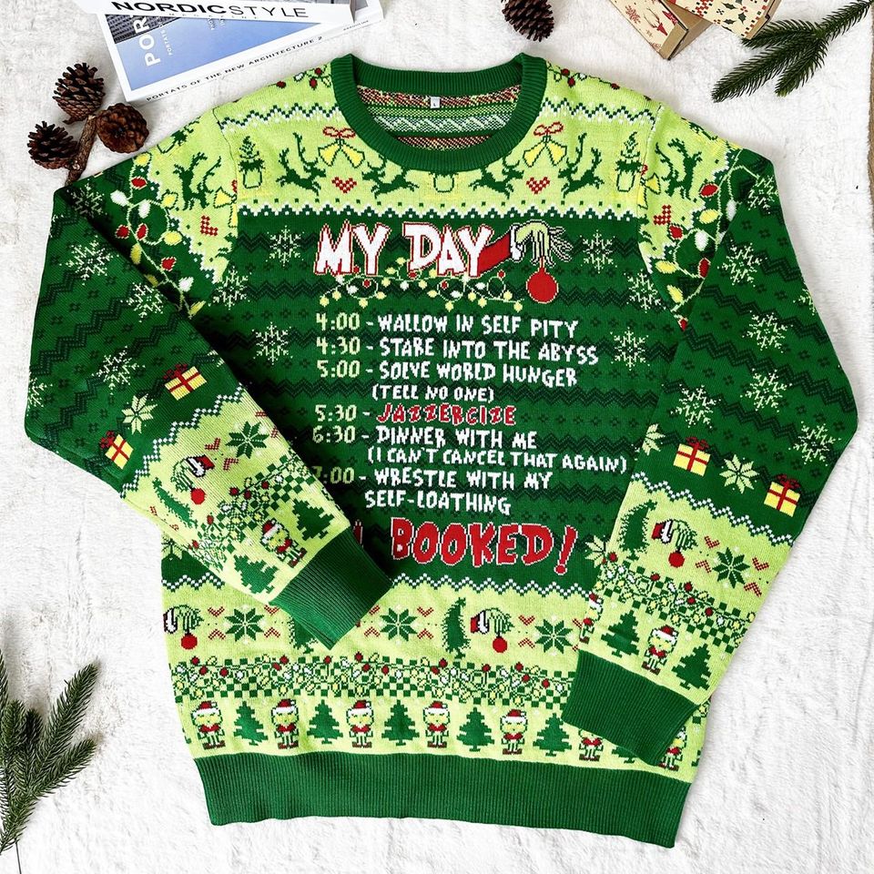 Whoville University Knitted Sweater, Christmas Movie Sweater, That's It I am Not Going Ugly - Image 5