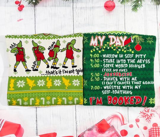 Whoville University Knitted Sweater, Christmas Movie Sweater, That's It I am Not Going Ugly - Image 13