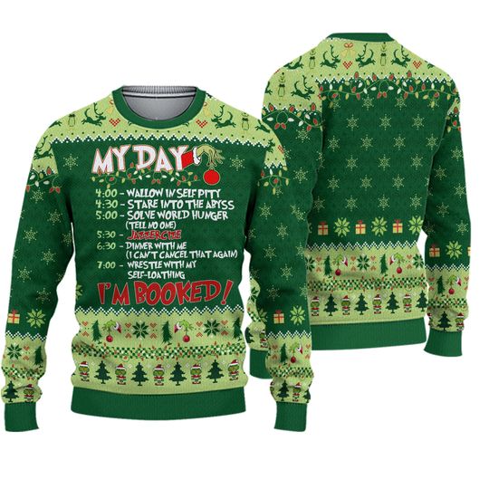 Whoville University Knitted Sweater, Christmas Movie Sweater, That's It I am Not Going Ugly - Image 20