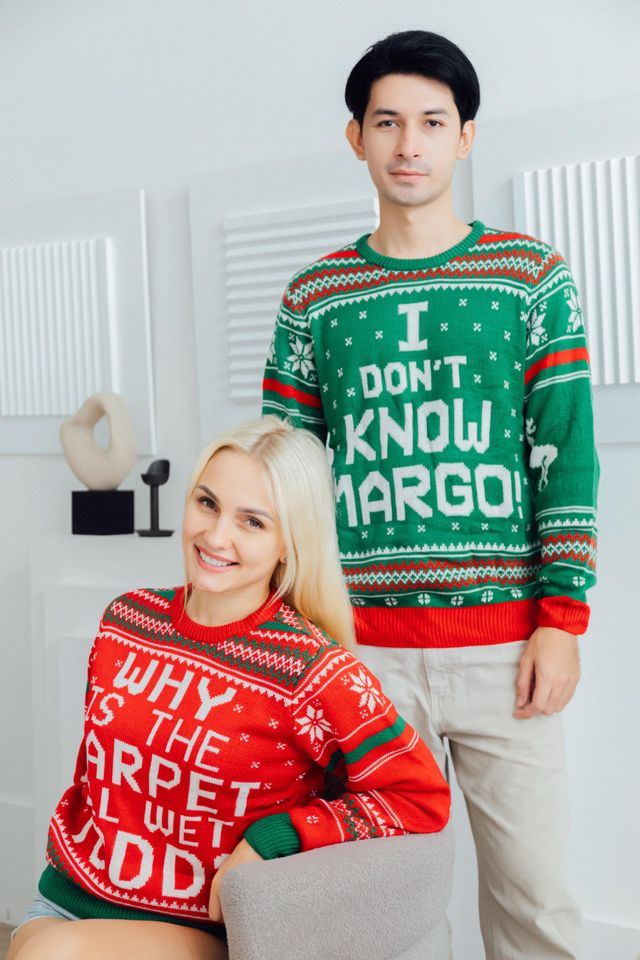 Why is The Carpet All Wet Todd Ugly Christmas Sweater Red