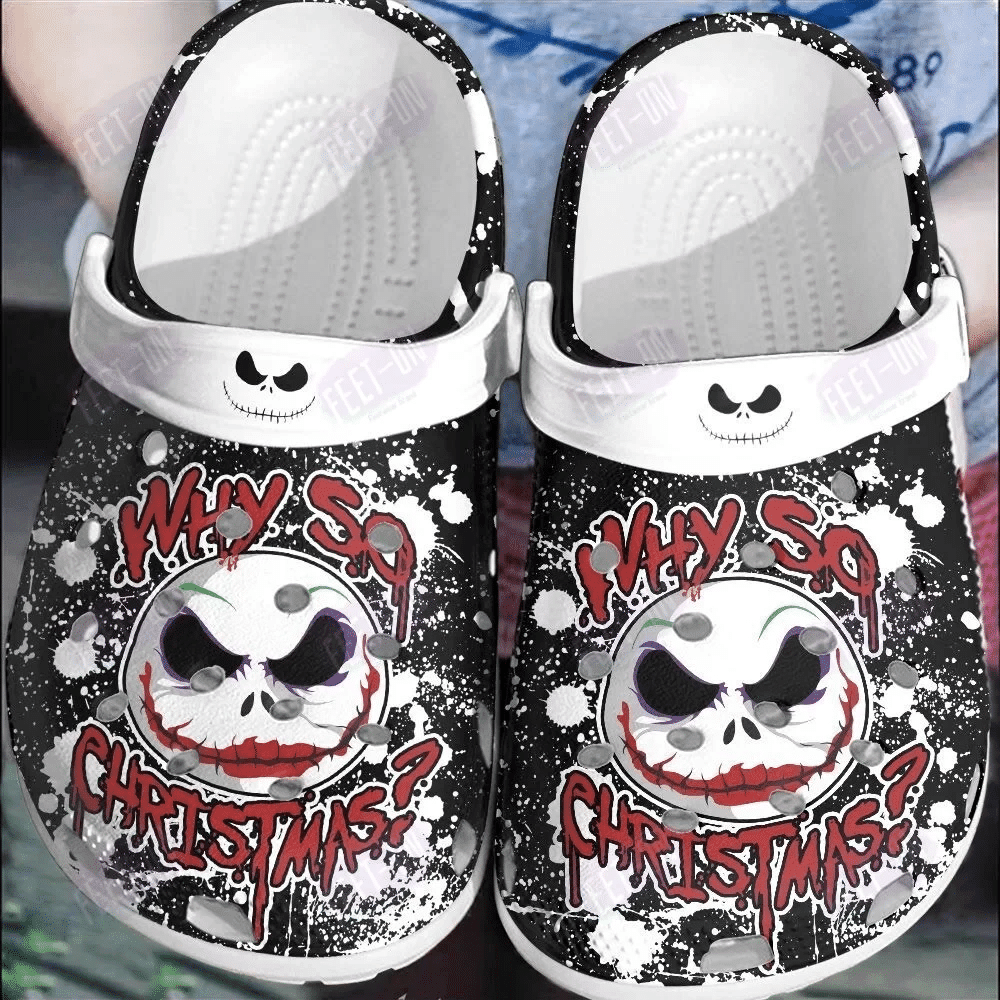 Why So Christmas Joke Jack Skellington Halloween Classic Clogs Shoes