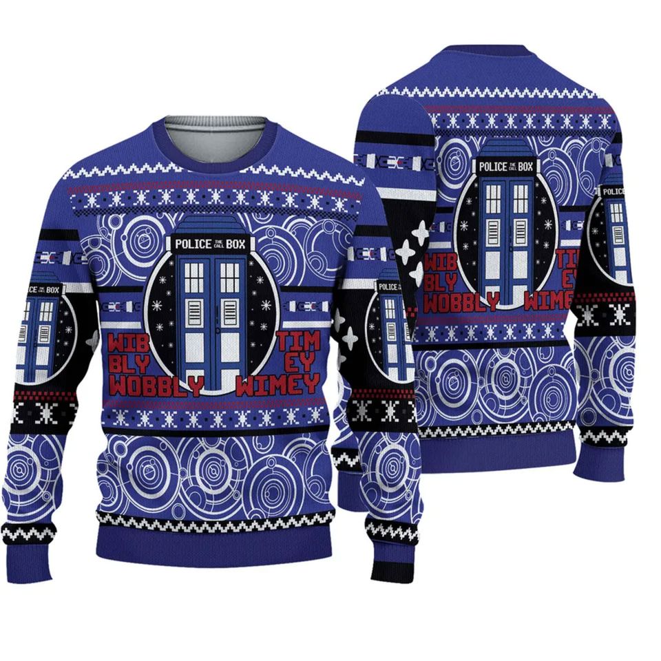 Wibbly Wobbly Timey Wimey Stuff Doctor Who Ugly Sweater