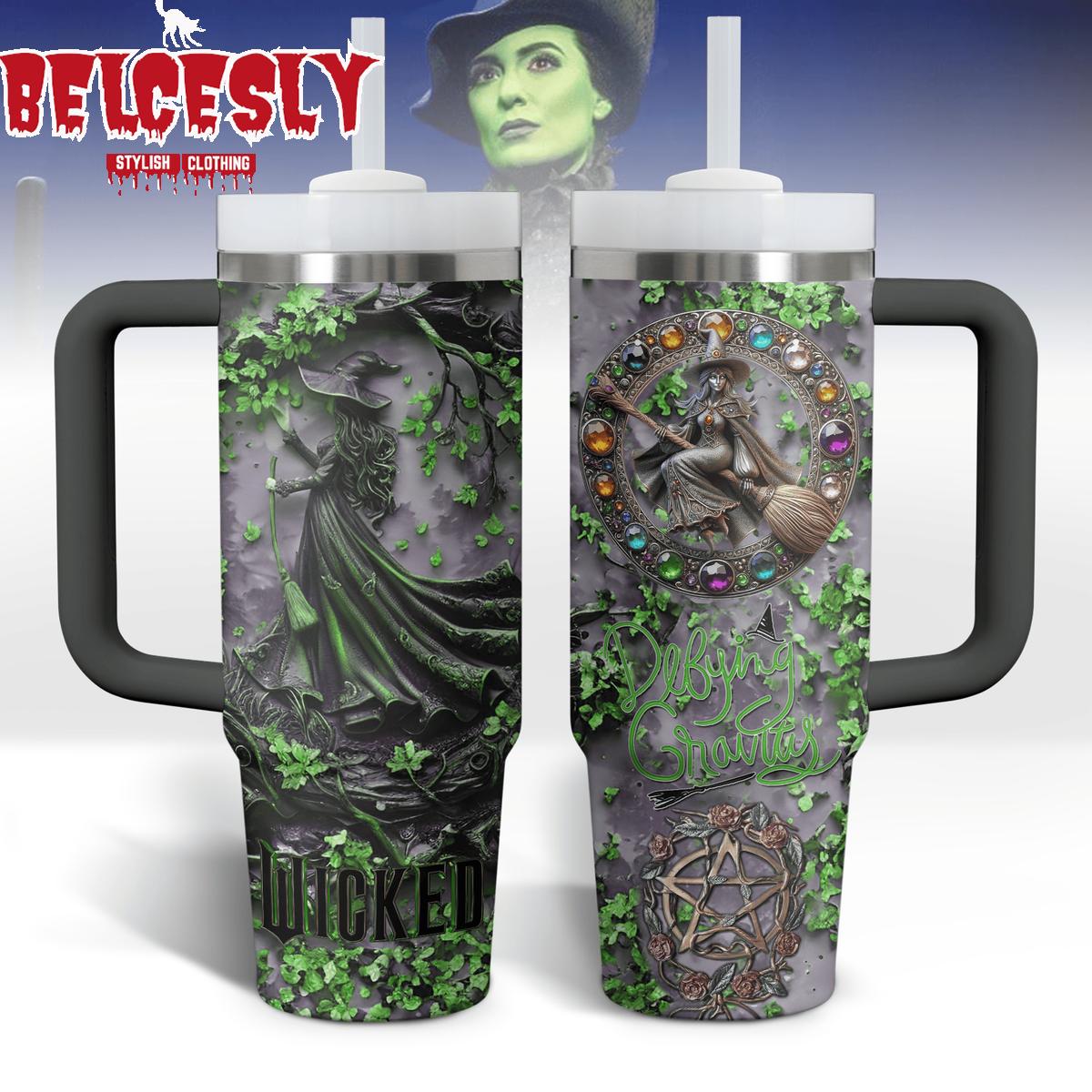 Wicked Defying Gravity Music Custom Stanley Cup 40 oz 30 oz Tumbler With HandleTVC2301536