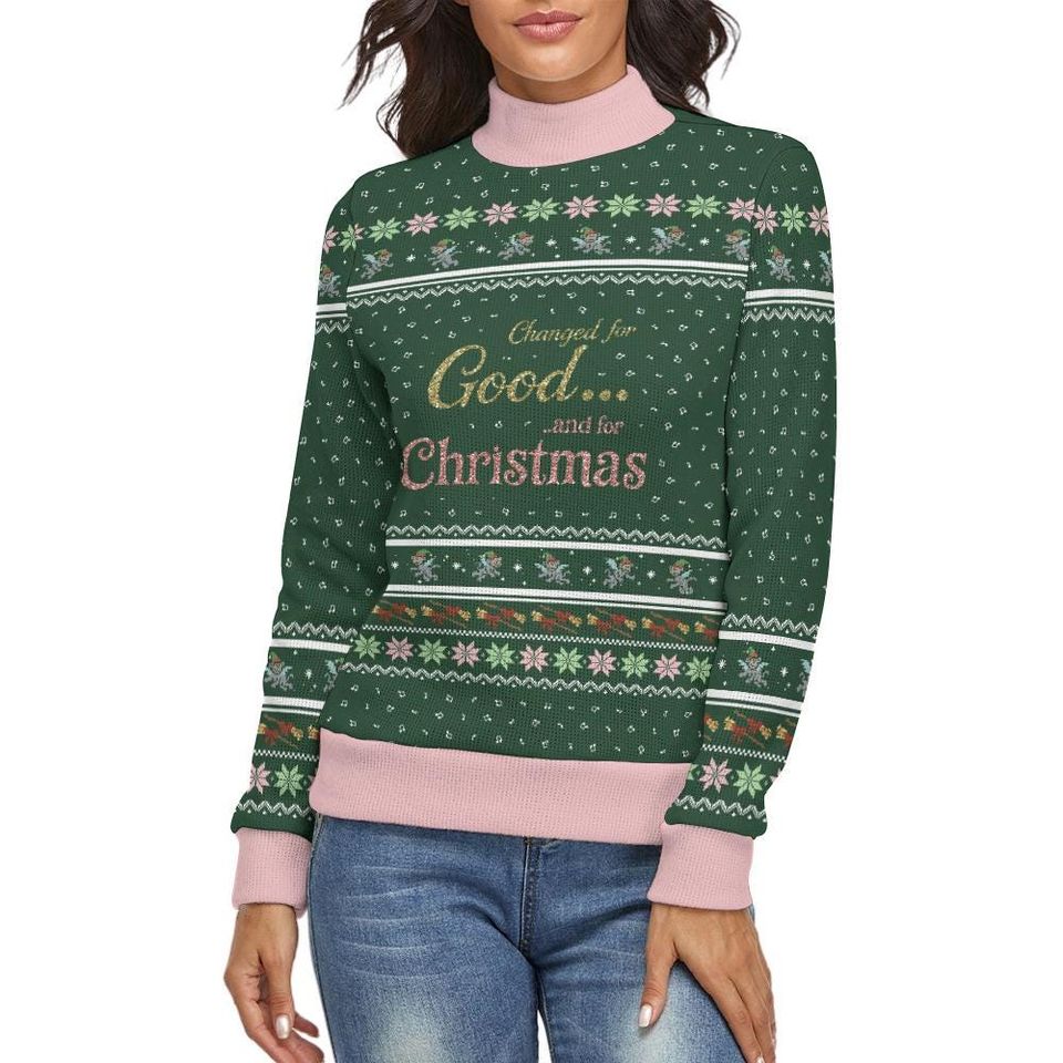 Wicked Inspired Christmas Turtleneck Sweater: Festive Holiday Pullover
