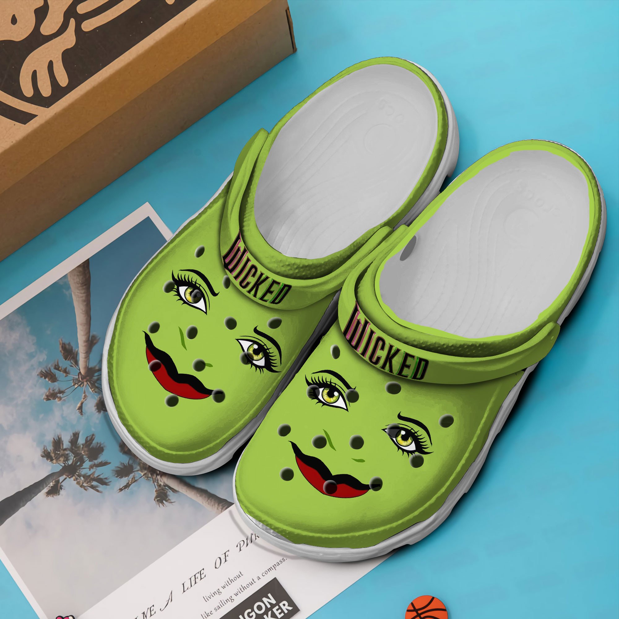 Wicked Movie Crocs Crocband Clogs Shoes Comfortable For Men Women and Kids