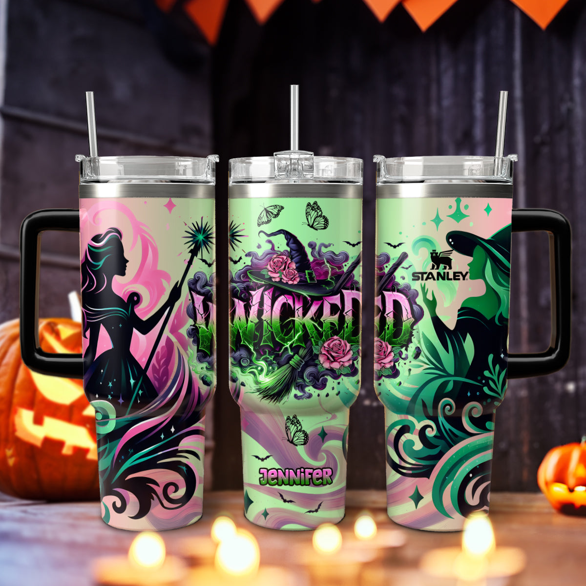 Wicked Movies Custom Stanley Cup 40 oz 30 oz Tumbler With HandleTVC2301119