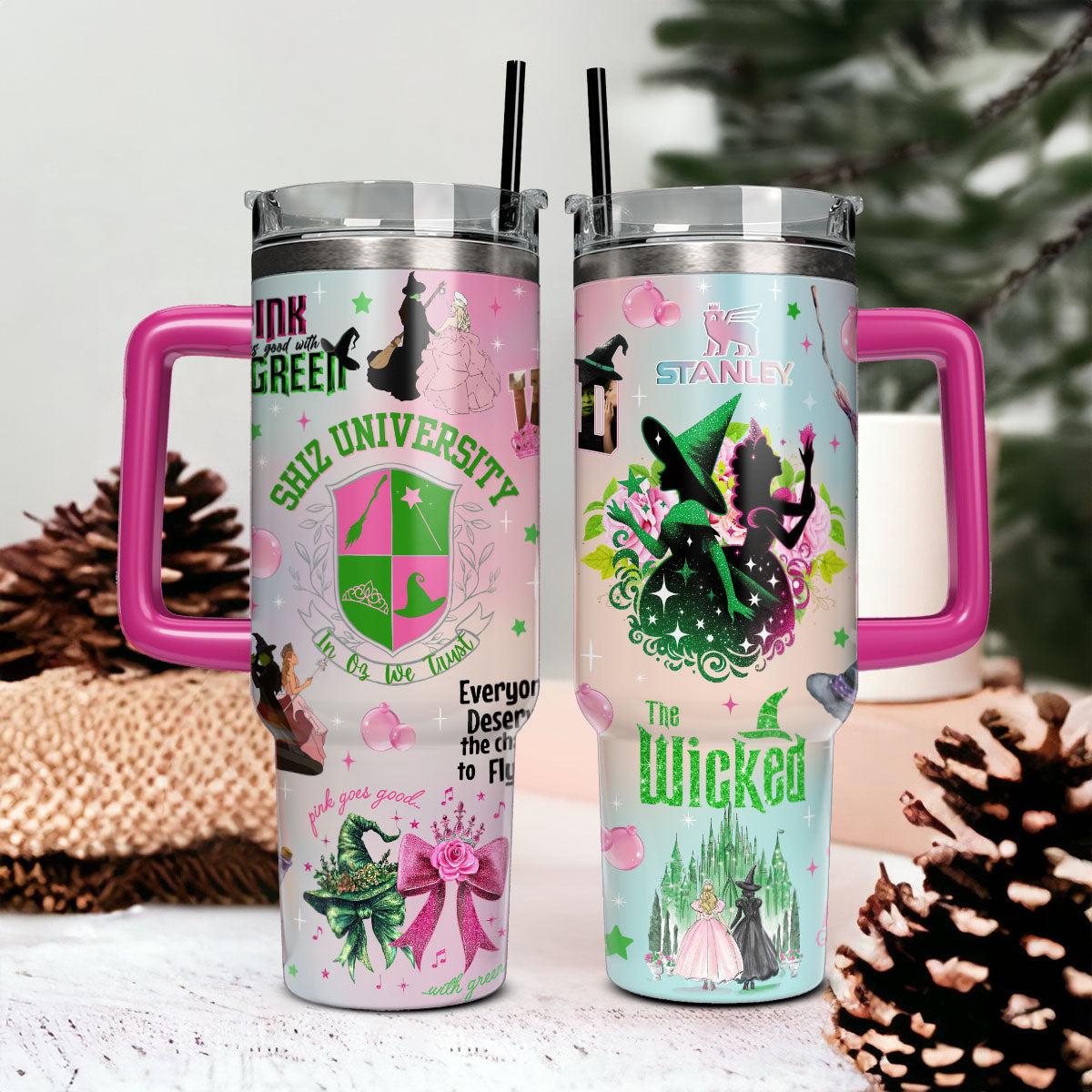 Wicked Movies Custom Stanley Cup 40 oz 30 oz Tumbler With HandleTVC2301119