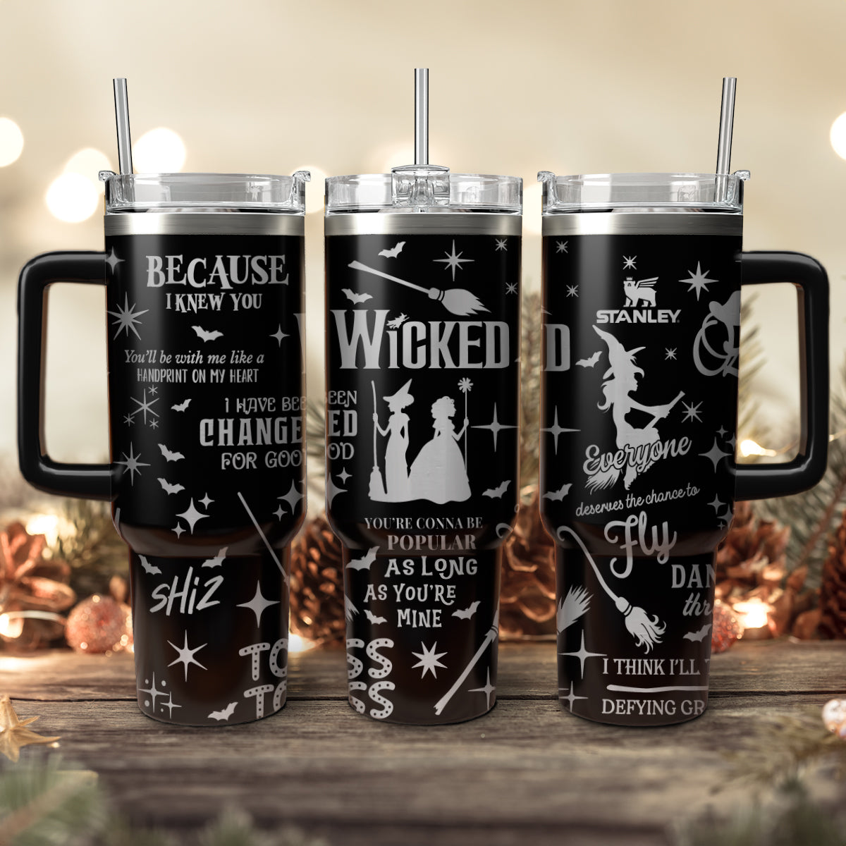 Wicked Movies Custom Stanley Cup 40 oz 30 oz Tumbler With HandleTVC2301120