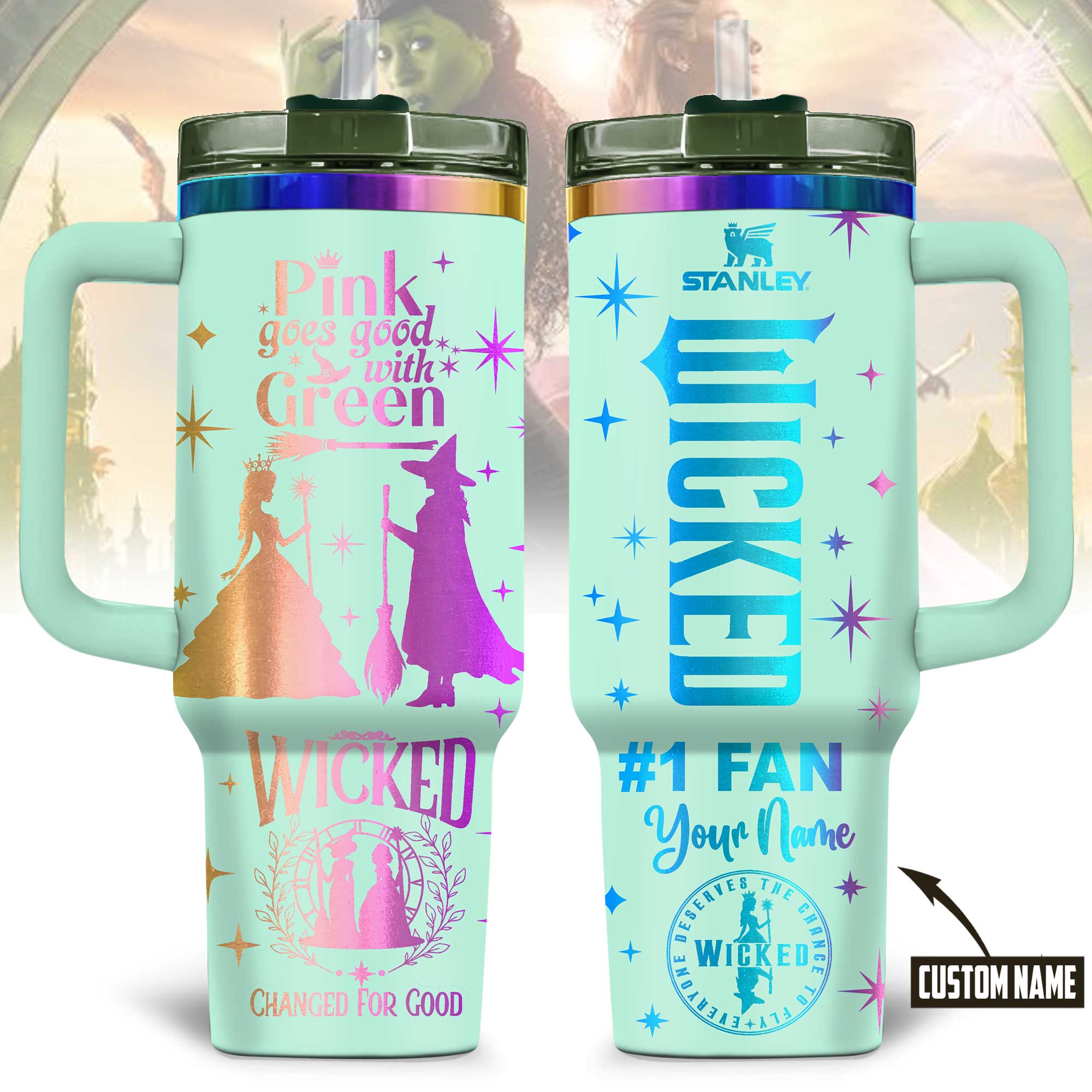 Wicked Movies Custom Stanley Cup 40 oz 30 oz Tumbler With HandleTVC2301177