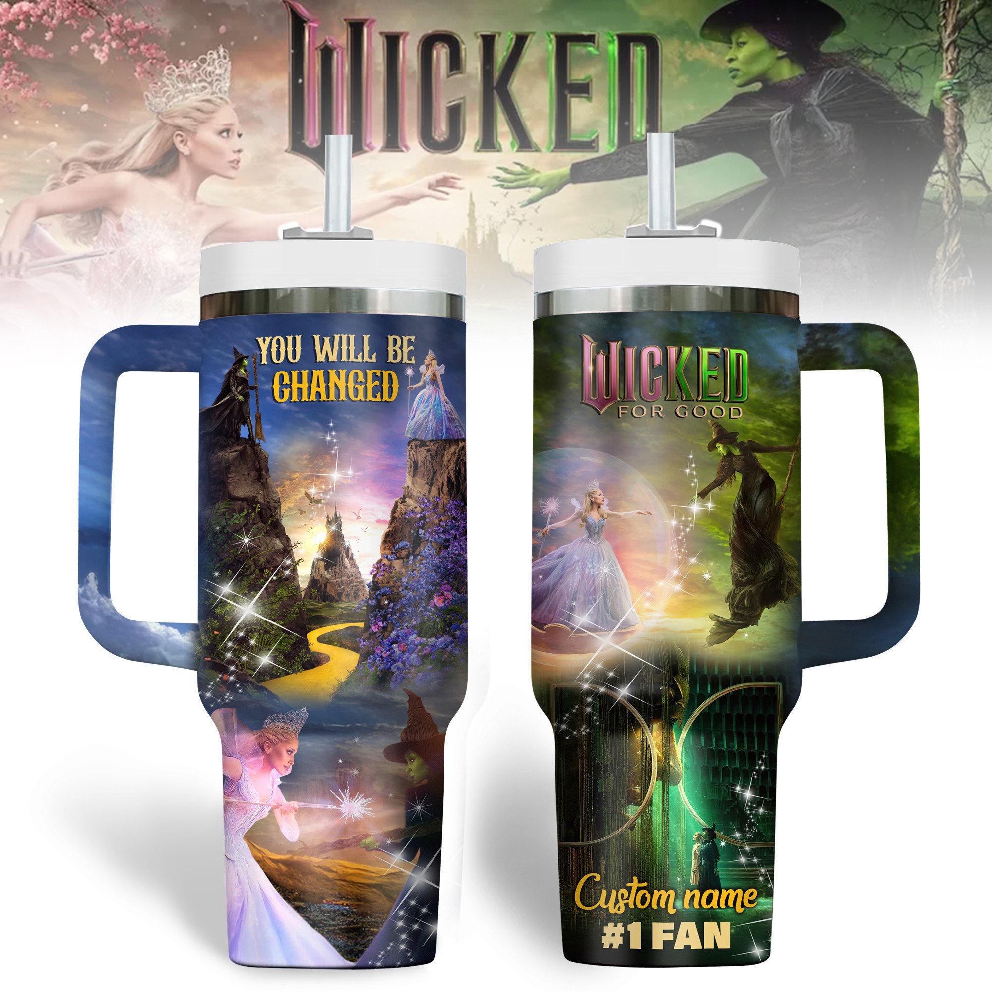 Wicked Movies Custom Stanley Cup 40 oz 30 oz Tumbler With HandleTVC2301180