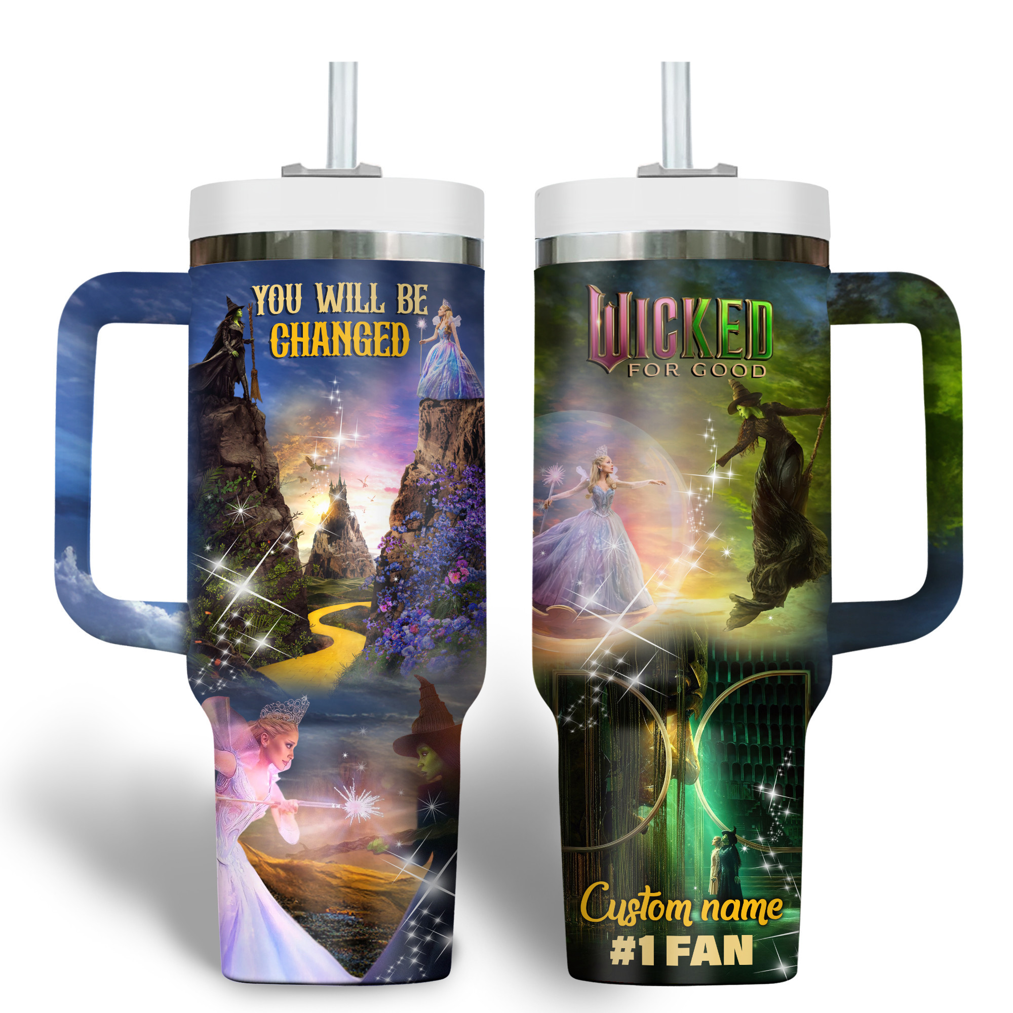 Wicked Movies Custom Stanley Cup 40 oz 30 oz Tumbler With HandleTVC2301180 - Image 2