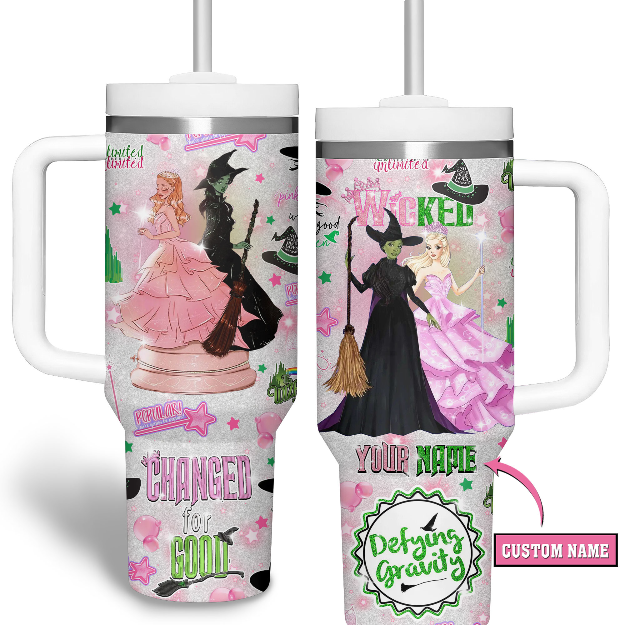 Wicked Movies Custom Stanley Cup 40 oz 30 oz Tumbler With HandleTVC2301278