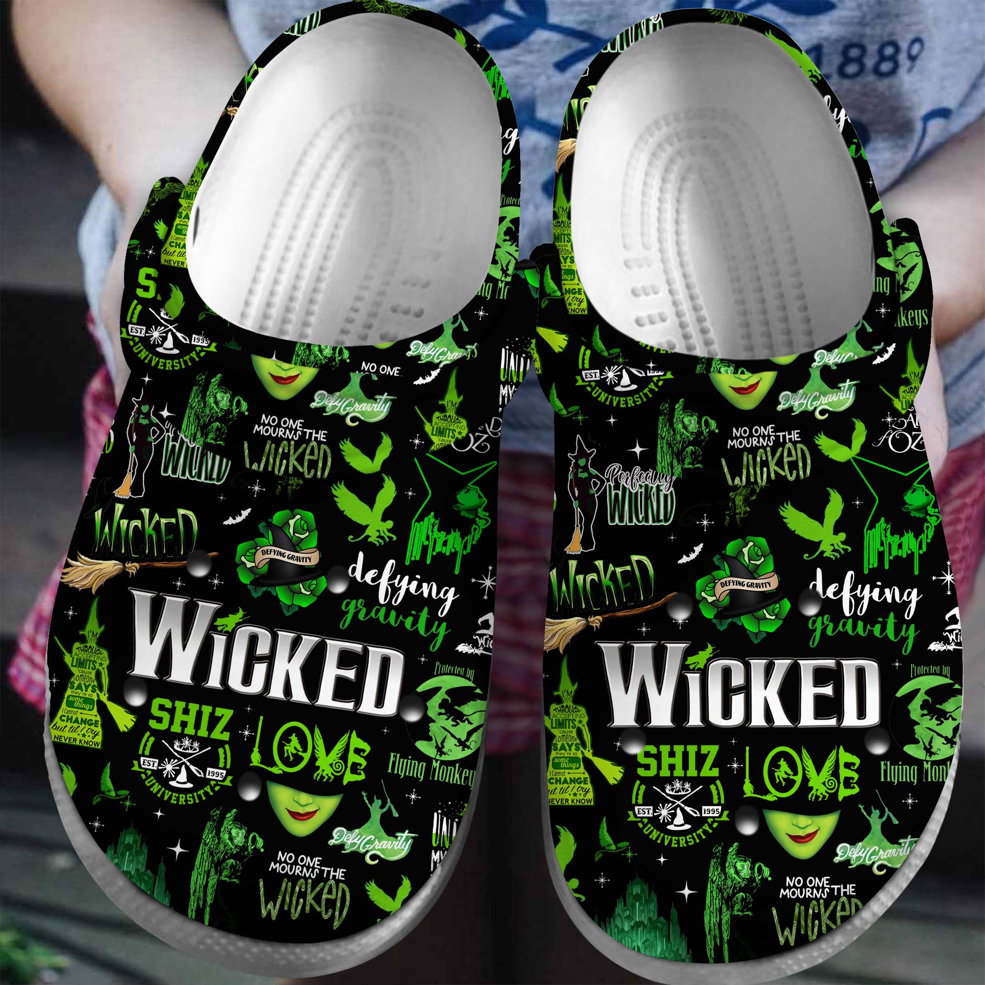 Wicked Music Crocs Crocband Clogs Shoes Comfortable For Men Women and Kids