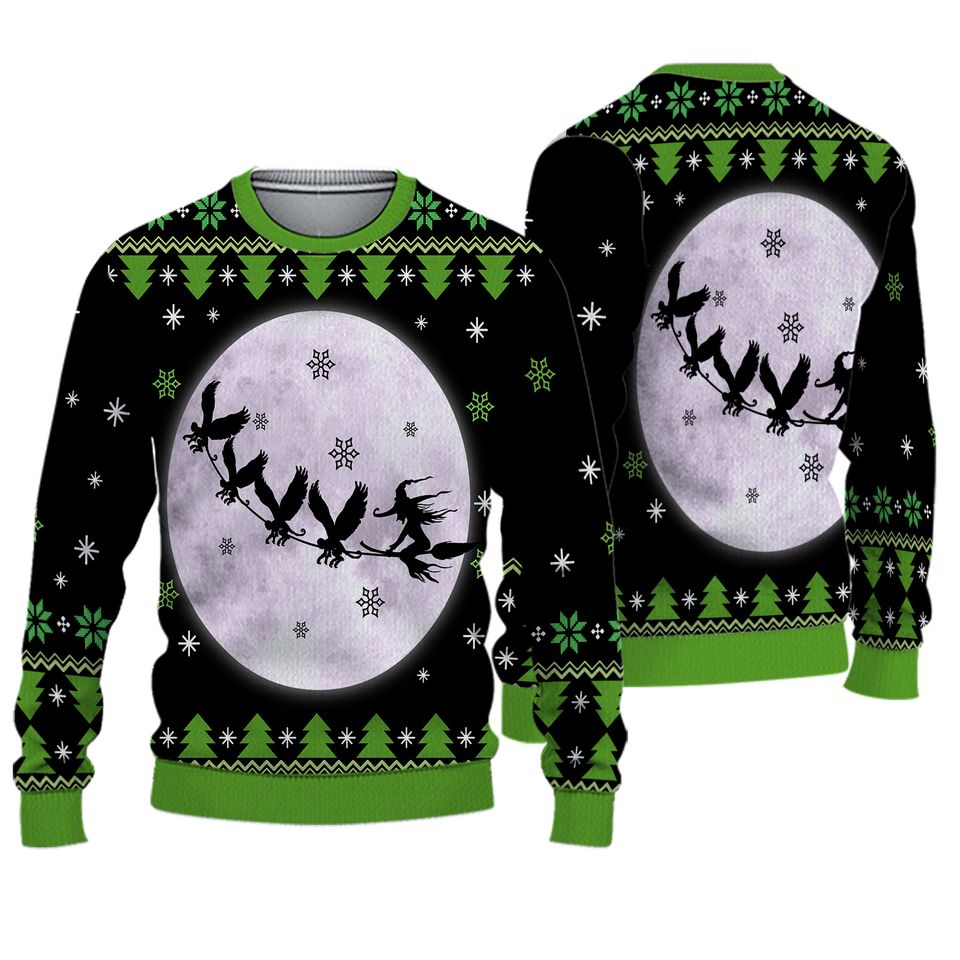 Wicked Witch Ugly Christmas Sweater, Horror Movie Ugly Christmas