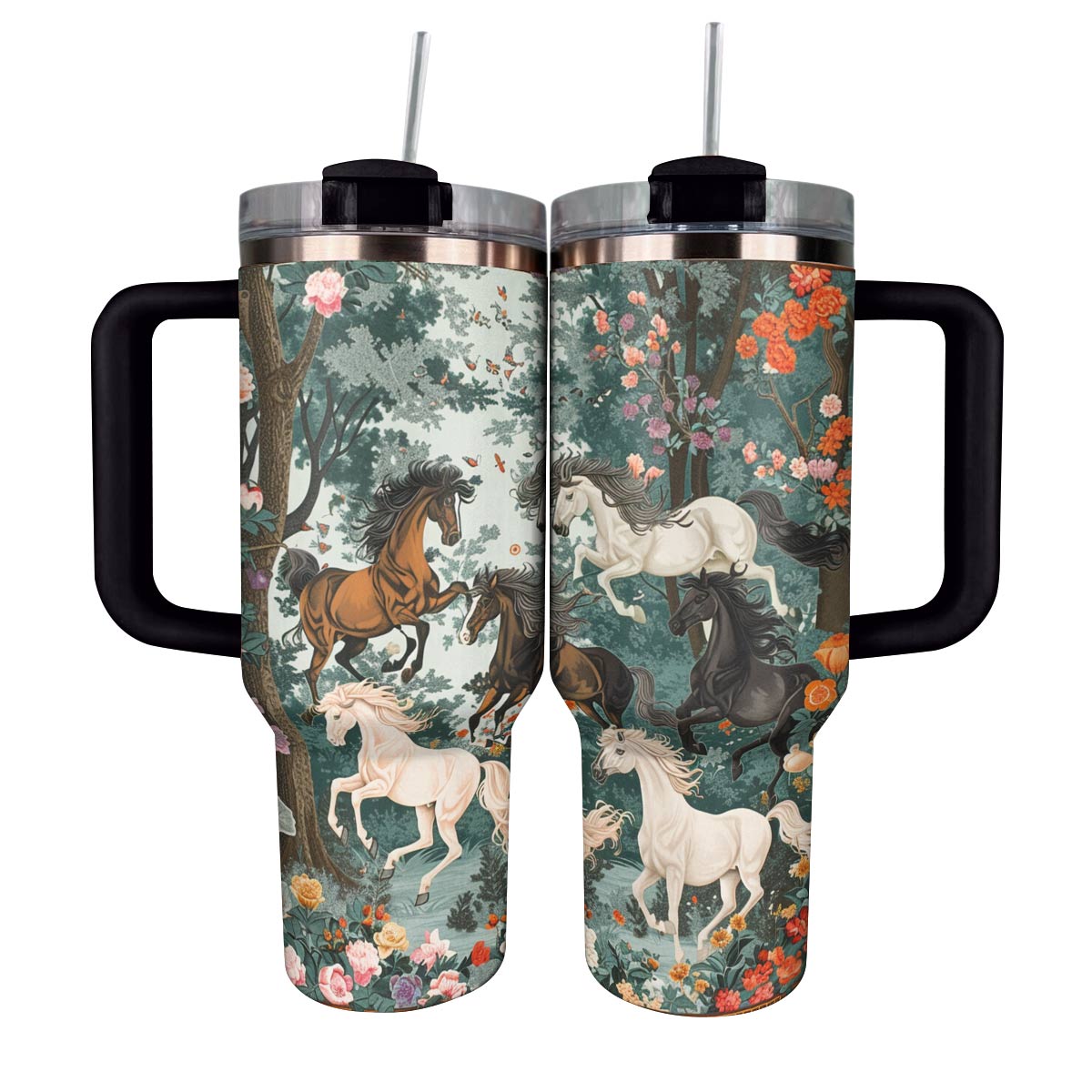 Wildflowers Horse Custom Stanley Cup 40 oz 30 oz Tumbler With HandleTVC2301791