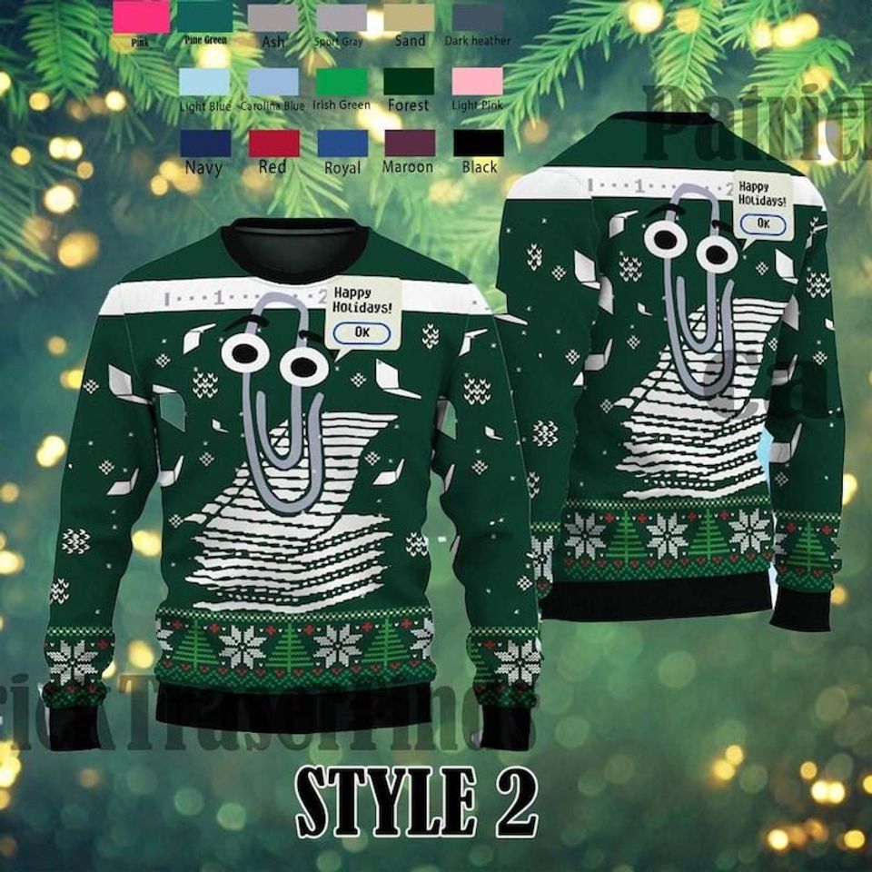 Windows Ugly Christmas Sweater, Latest Holiday Ugly Christmas Wool Sweater