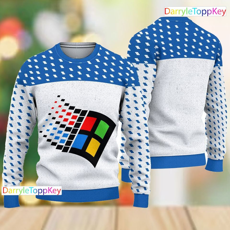 Windows Ugly Christmas Sweater, Ugly