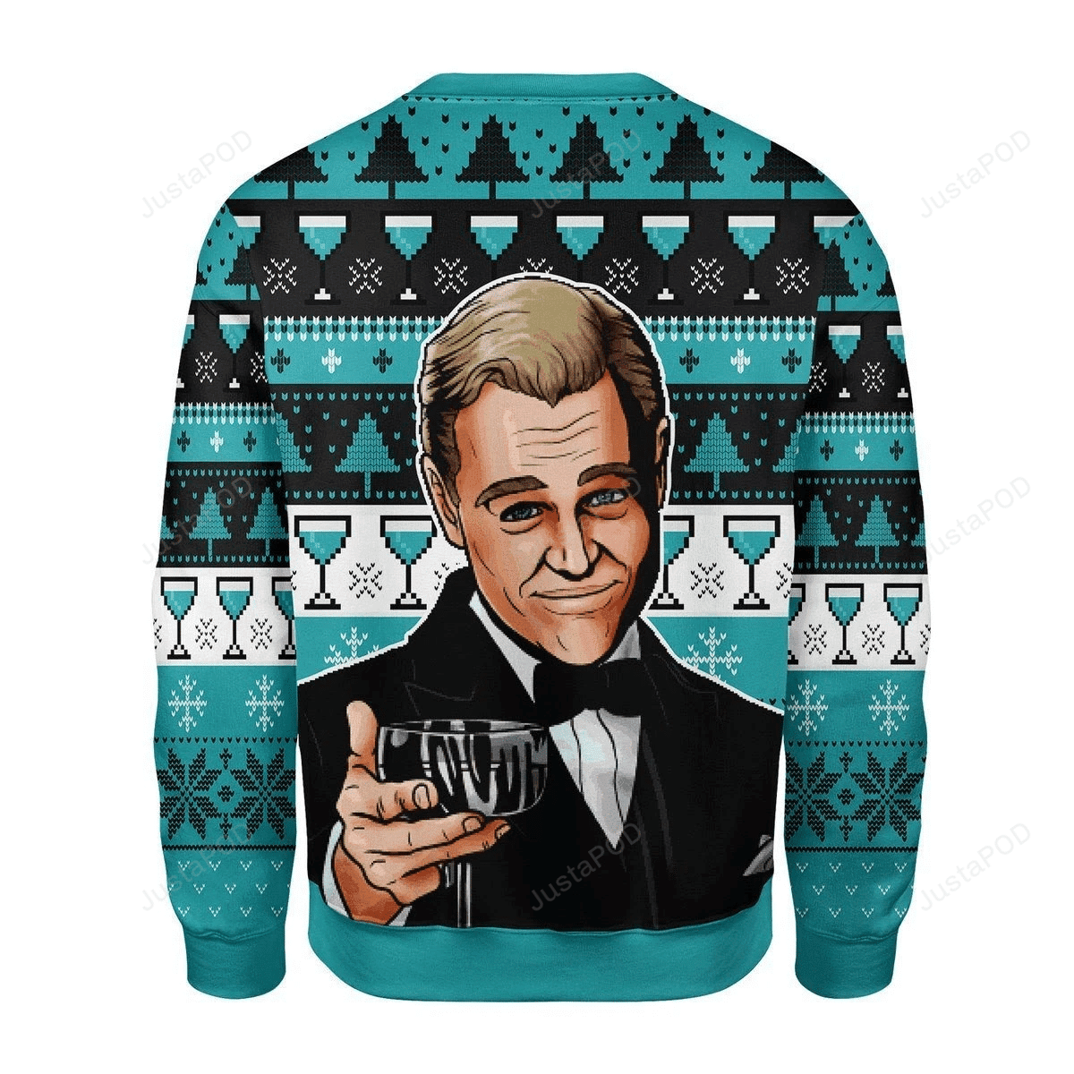 Wine Glass Ugly Christmas Sweater Adult 3D Funny Matching for family