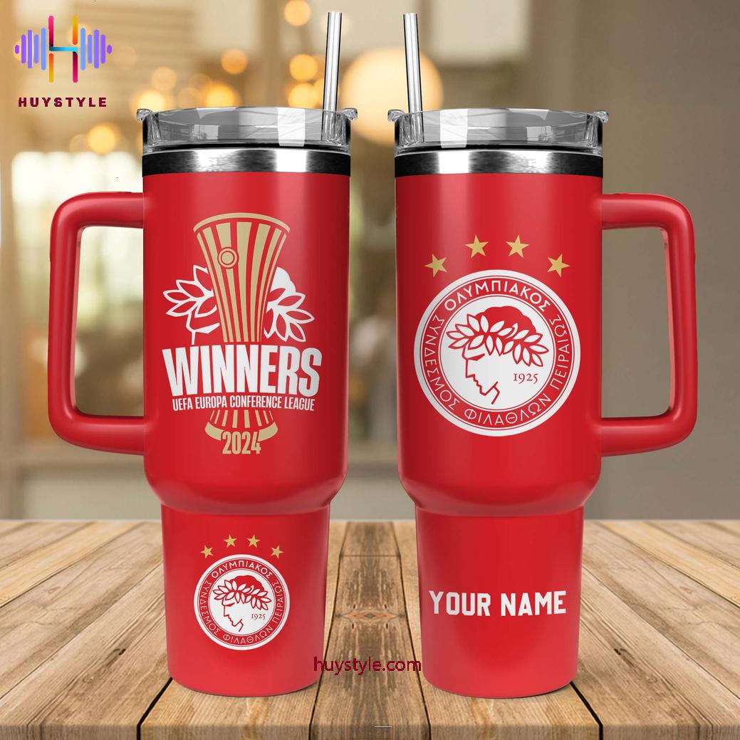 Winners UEFA Europa Conference League 2024 Custom Stanley Cup 40 oz 30 oz Tumbler With HandleTVC2301698
