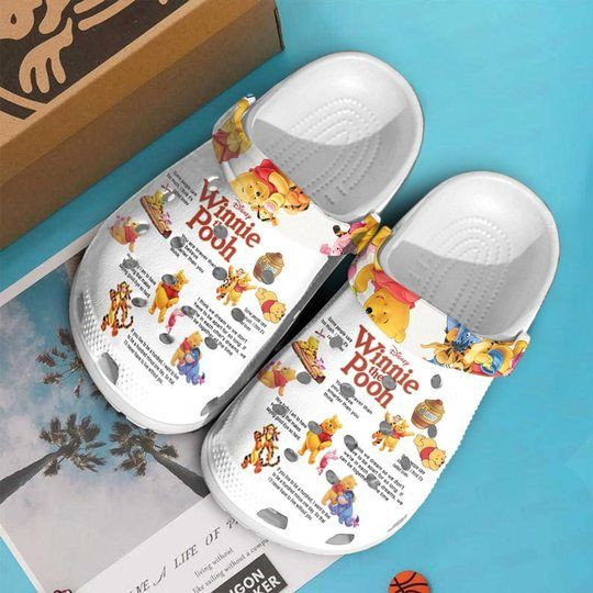 Winnie The Poo Cartoon Crocs Crocband Shoes Clogs Custom Name For Men Women And Kids