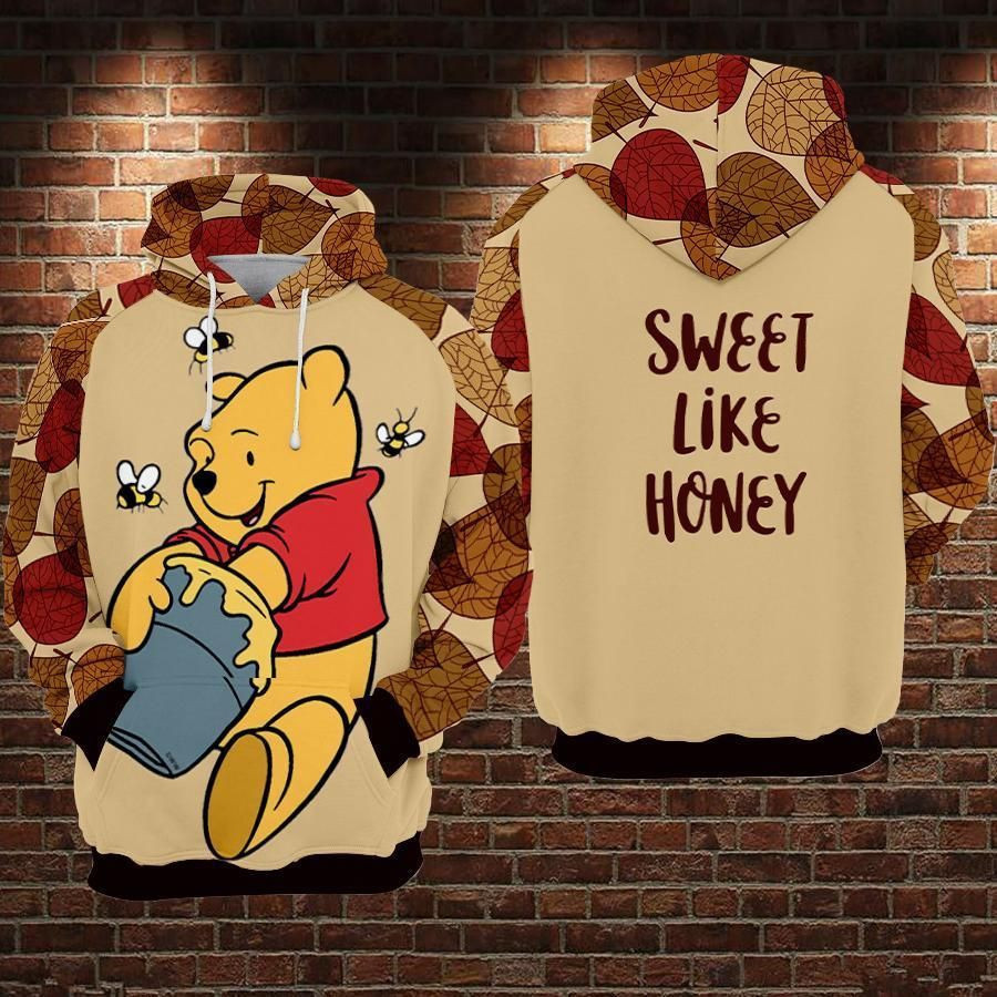 WINNIE THE POOH 3D All Over Print Hoodie, Zip Hoodie